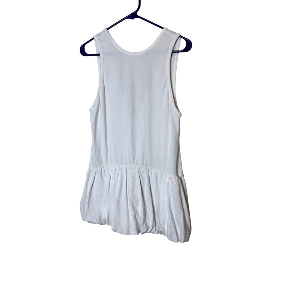 Free People FP Movement Dress Womens XS‎ White Tank Bubble Hem Mini Casual